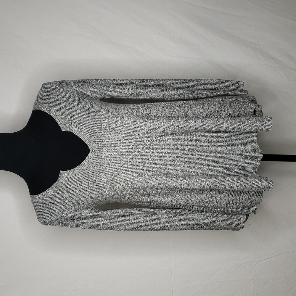 Hollister Womens Knit Stretch Soft Y2K Top Size S Gray Neutral Preppy Logo